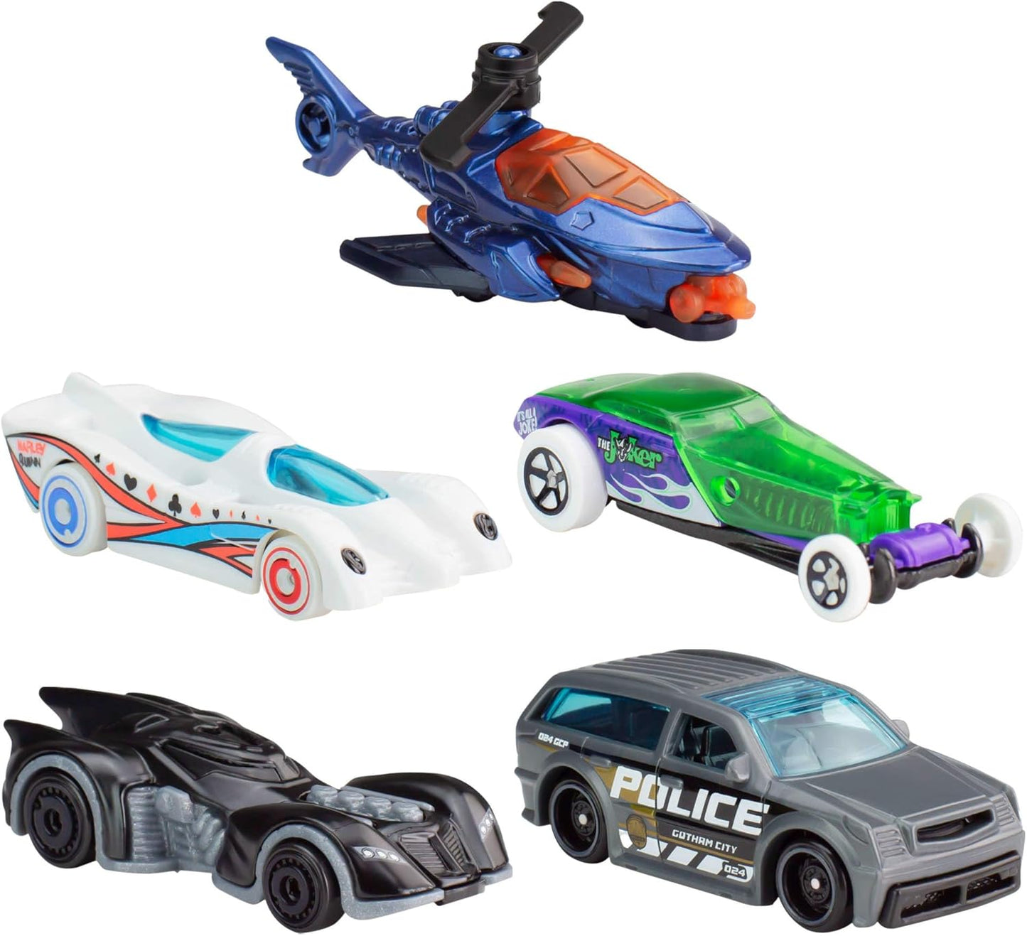Hot Wheels 164 Scale Toy Cars Batman 5-Pack Set of 5 Vehicle
