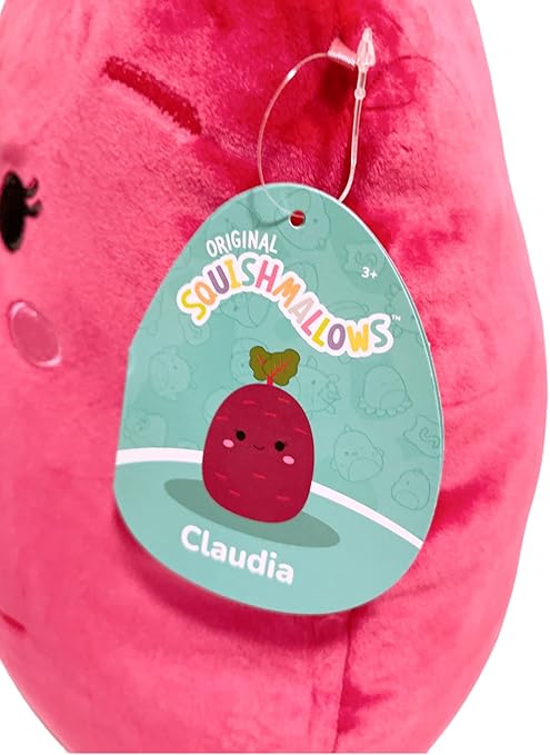 Squishmallows kellytoy Veggie Squad Plush Doll Toy 8 Claudia The Beet