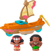 Fisher-Price Little People Toddler Toy Disney Princess Moana Maui's Canoe Sail Boat with