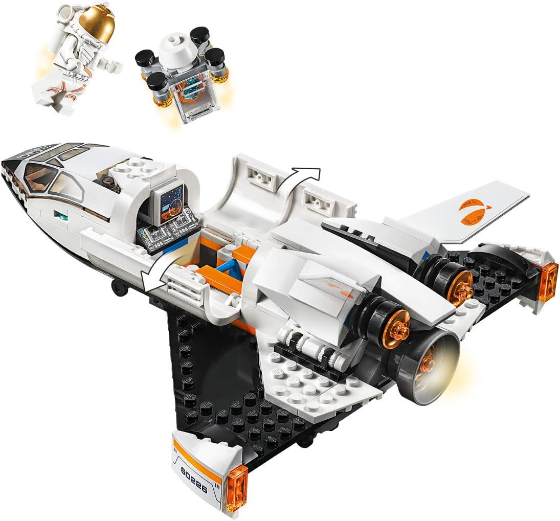 LEGO City Space Mars Research Shuttle 60226 Space Shuttle Toy Building Kit with Mars