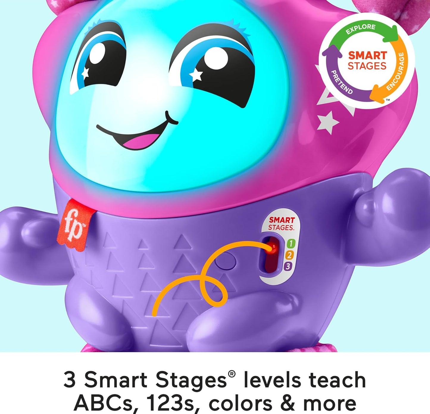 Fisher-Price Baby Toddler Learning Toy DJ Bouncin' Star with Music Lights Bouncing Action
