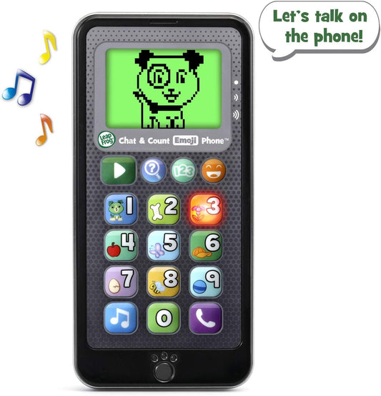 LeapFrog Chat and Count Emoji Phone Black