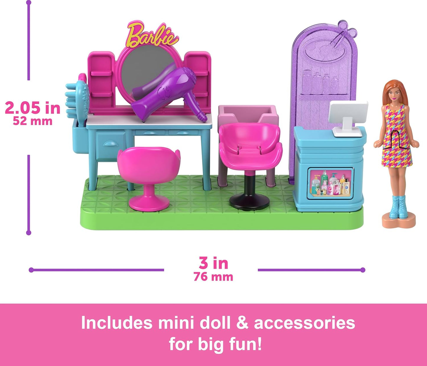 Barbie Mini BarbieLand Hair Salon Playset