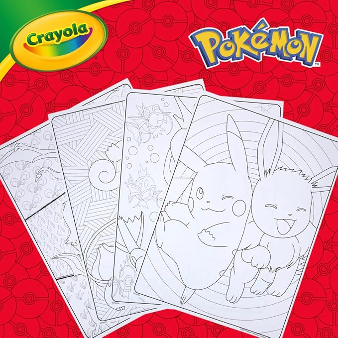 Crayola Pokemon Imagination Art Set 115pcs Art Kit Coloring Supplies Pokemon Pokemon Boys