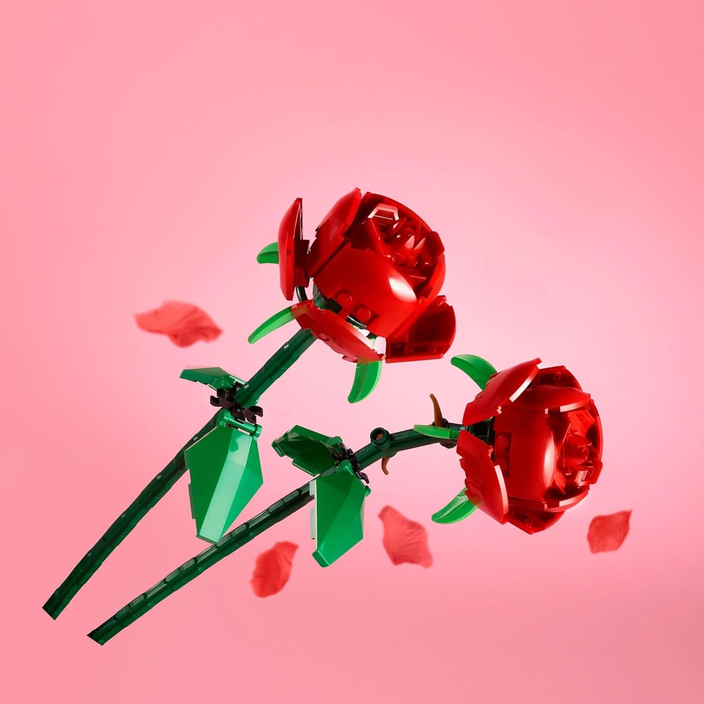 LEGO Roses - Building Toy for Girls Boys Ages 8 - Artificial Fake Roses for Home Decor