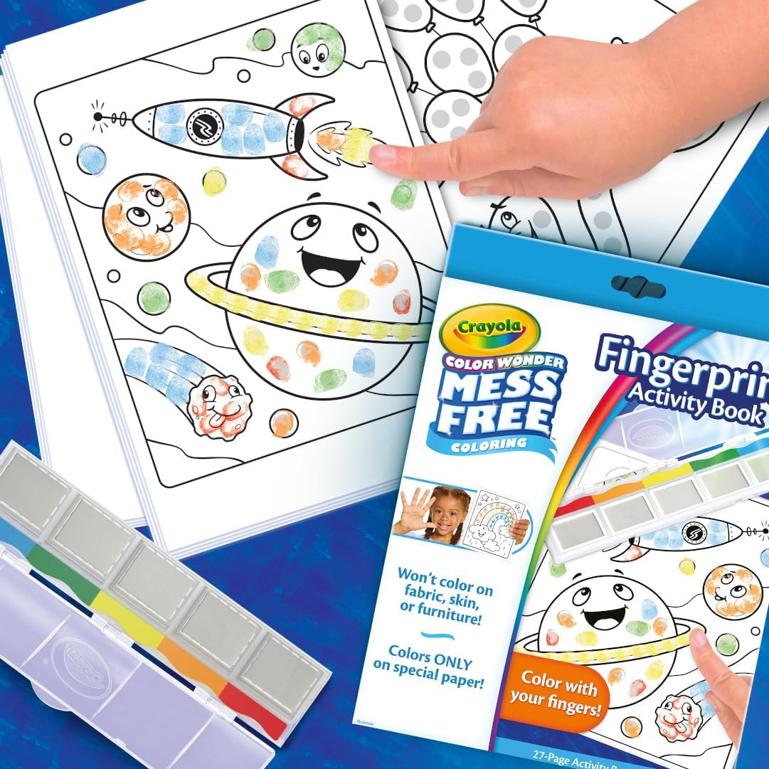 Crayola Color Wonder Mess Free Fingerprint Ink Painting Activity Set Finger Painting