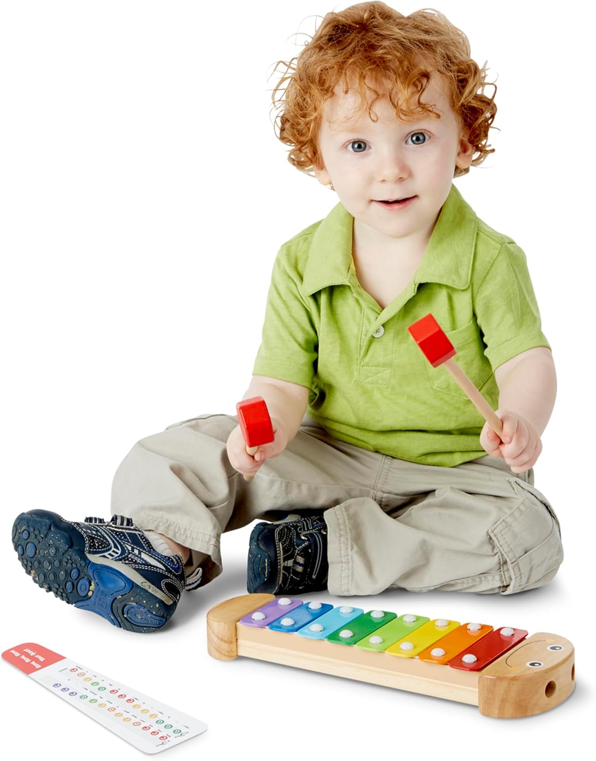 Melissa & Doug Melissa Doug Caterpillar Xylophone Musical Toy With Wooden Mallets 15.25 x