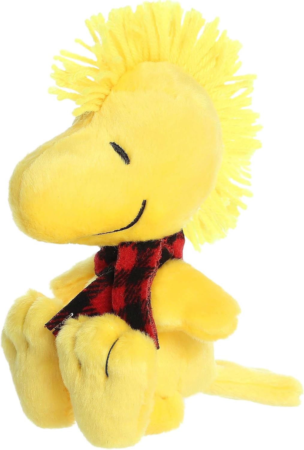 Aurora Festive Peanuts Winter Plaid Woodstock Stuffed Animal - Classic Characters -