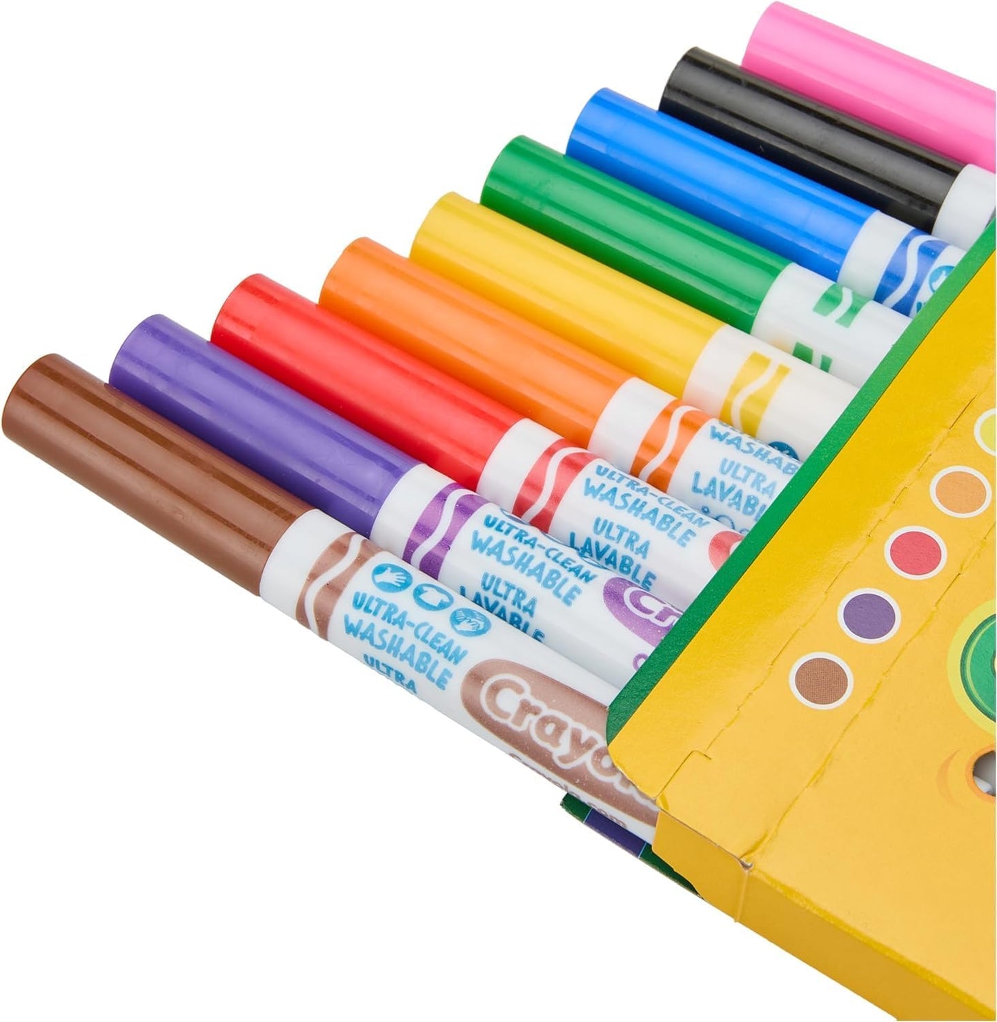 Crayola Ultraclean Broadline Classic Washable Markers 10 Count Pack of 2