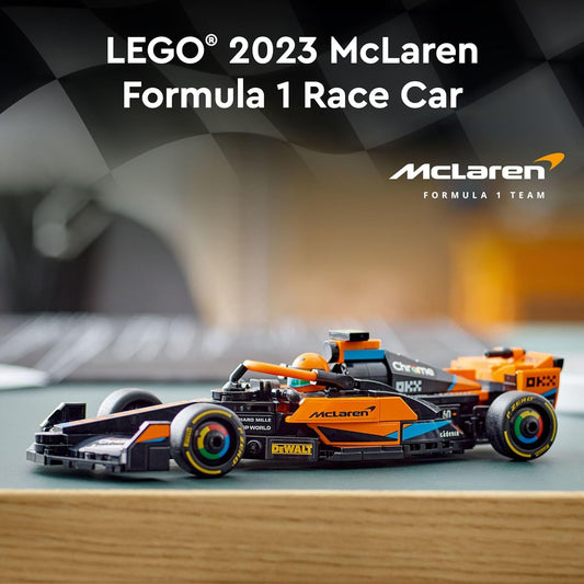 LEGO Speed Champions 2023 McLaren Formula 1 Race Car Toy for Play and Display Buildable
