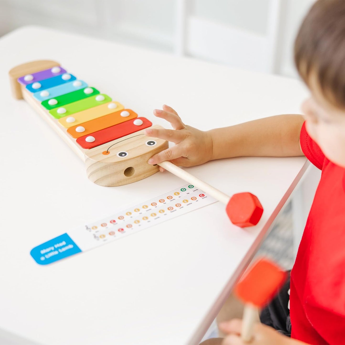 Melissa & Doug Melissa Doug Caterpillar Xylophone Musical Toy With Wooden Mallets 15.25 x