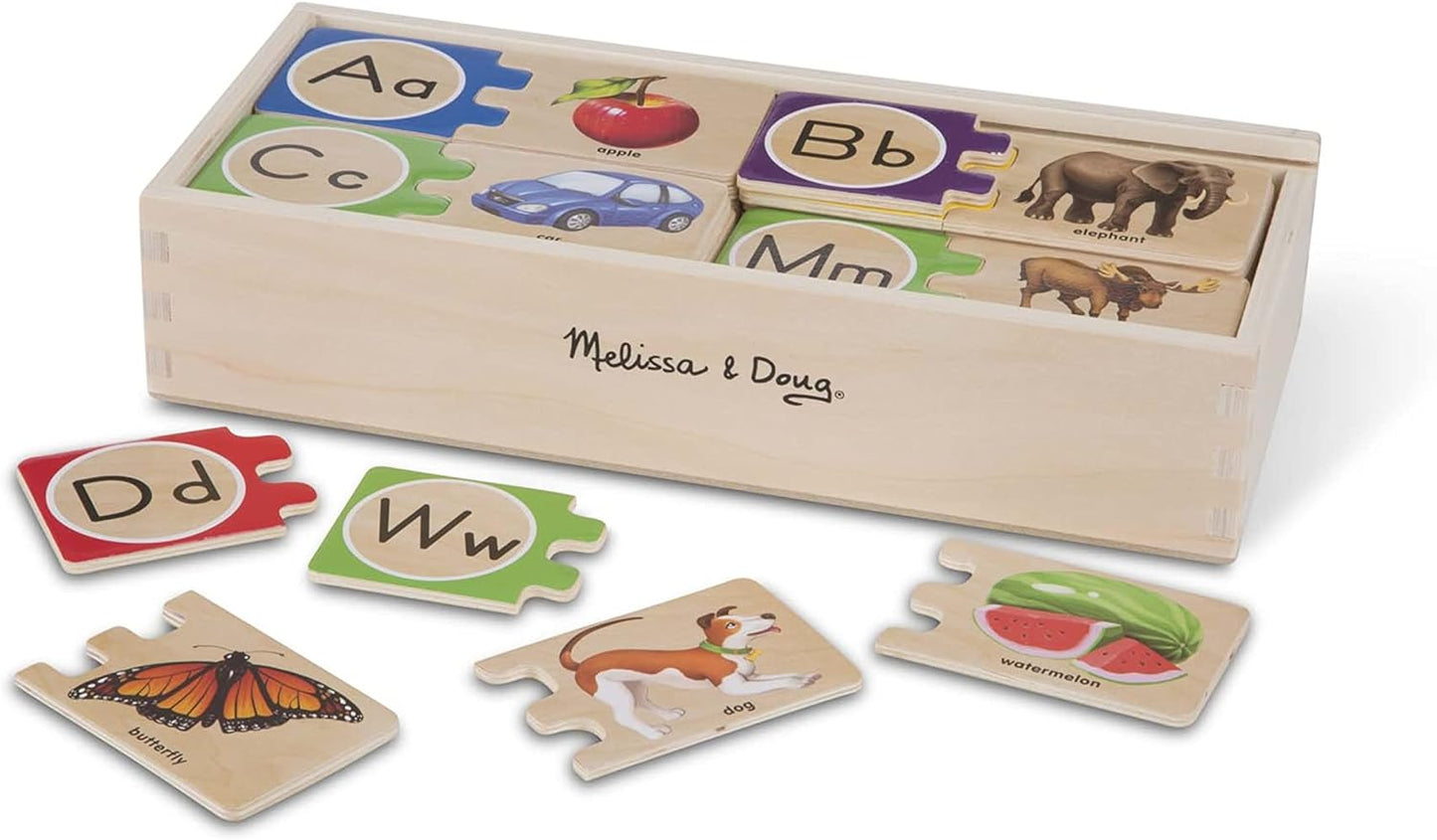 Melissa & Doug Melissa Doug Self-Correcting Alphabet Wooden Puzzle