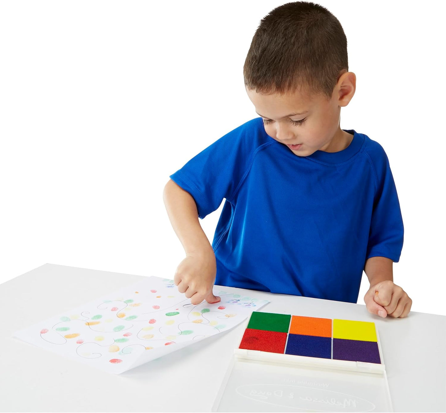 Melissa & Doug Melissa Doug Rainbow Stamp Pad For Rubber Stamps Arts And Crafts Supplies