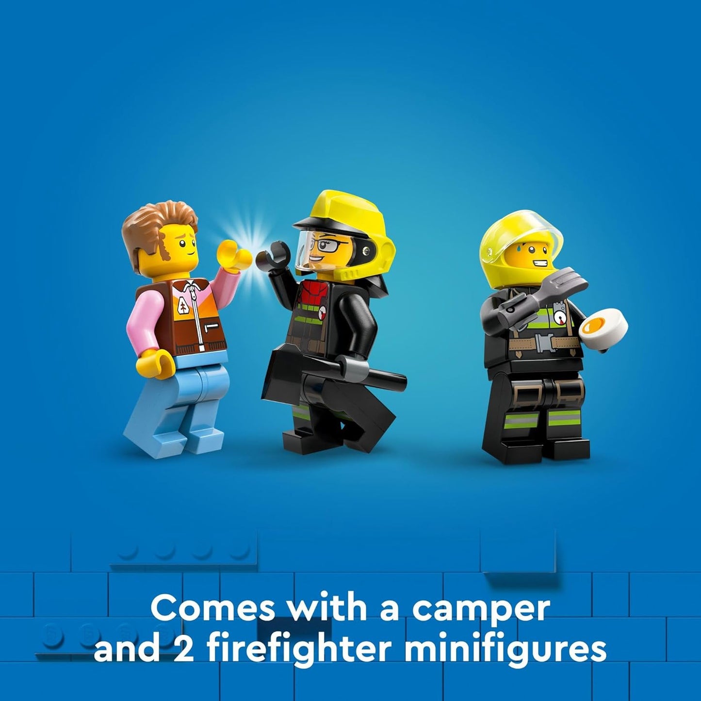 LEGO City 4x4 Fire Truck with Rescue Boat Toy for Pretend Play Toy for Boys and Girls