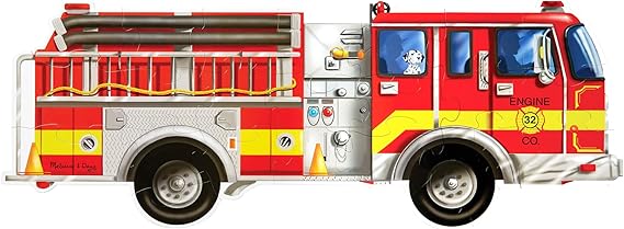 Melissa & Doug Melissa Doug Fire Truck Jumbo Jigsaw Floor Puzzle