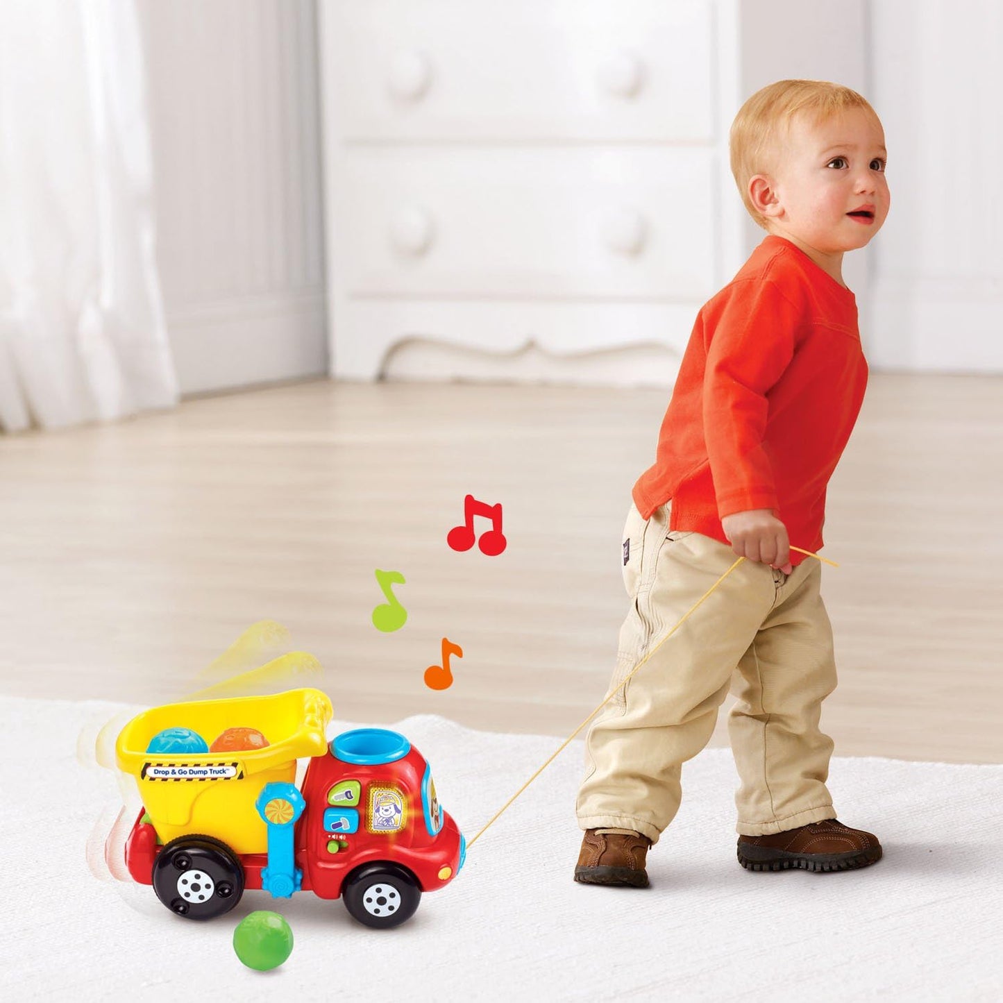 VTech Drop and Go Dump Truck Yellow