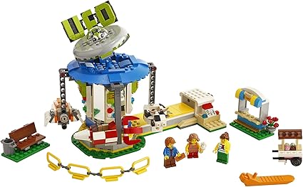 LEGO Creator 3in1 Fairground Carousel 31095 Building Kit 595 Pieces