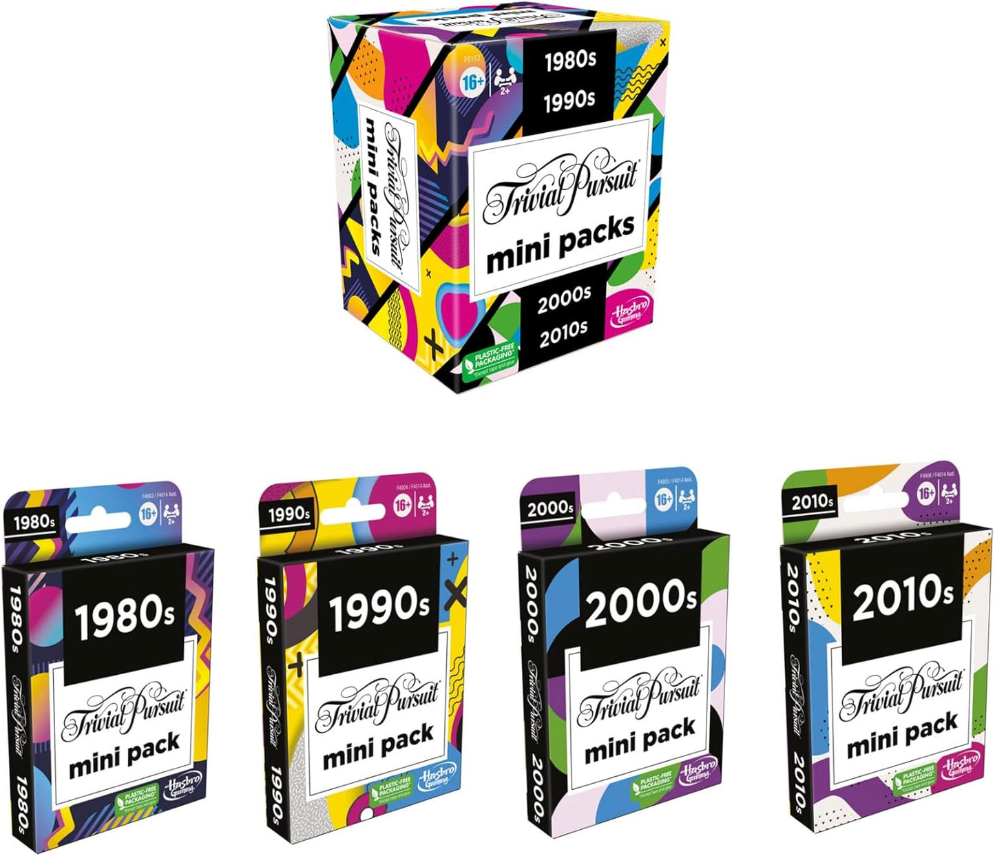 Hasbro Gaming Trivial Pursuit Mini Packs Multipack Fun Trivia Questions and Teens Ages 16