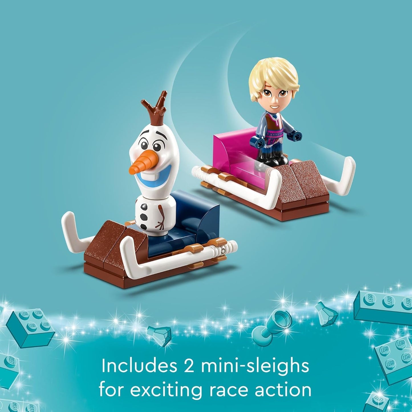 LEGO Disney Frozen Anna and Elsa's Magical Carousel 43218 Ice Palace Building Toy Set