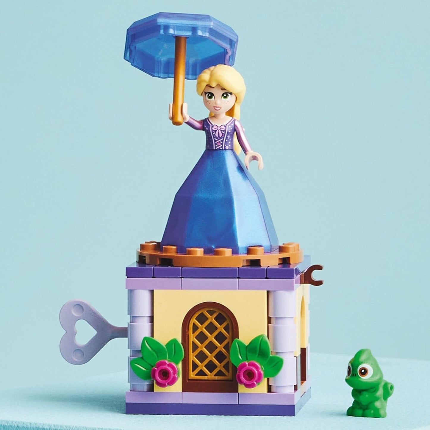 LEGO Disney Princess Twirling Rapunzel 43214 Building Toy with Diamond Dress Mini-Doll