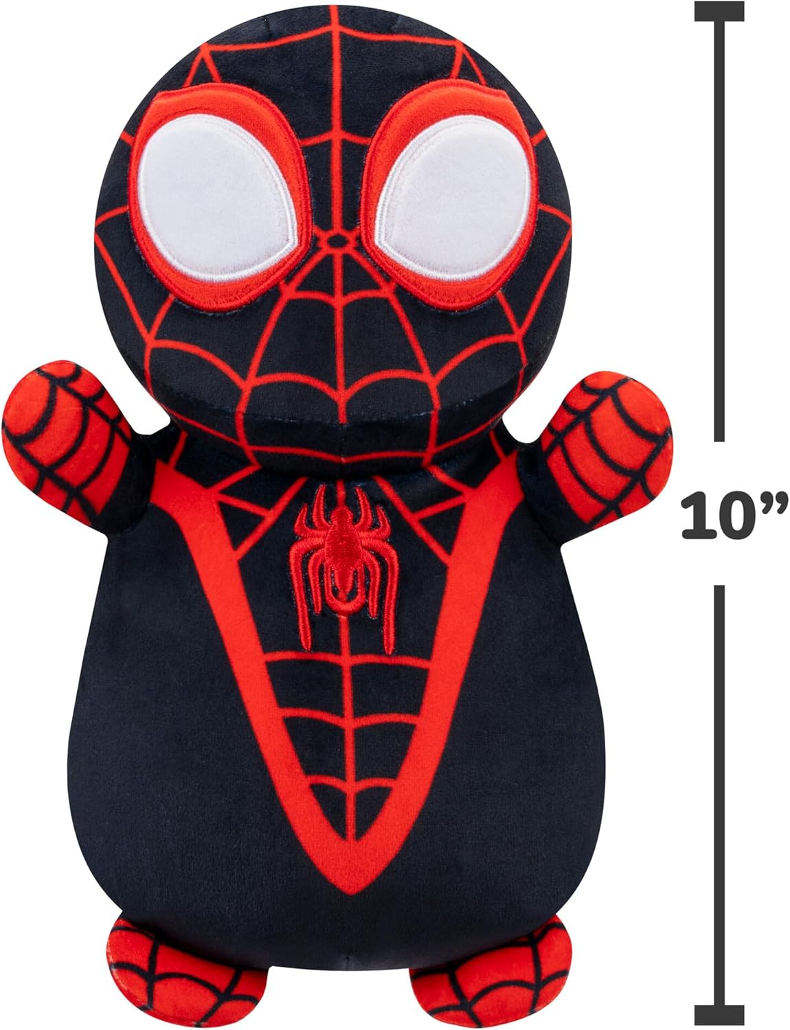 Squishmallows Original Marvel Spidey and His Amazing Friends 10-Inch Spin HugMees - Medium-Sized Ultrasoft Official Jazwares Plush