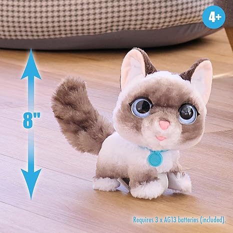 Just Play furReal Wagalots Kitty Small Interactive Plush