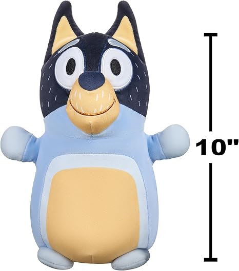 Squishmallows Original Bluey 10-Inch Bandit HugMees - Medium-Sized Ultrasoft Official Jazwares Plush