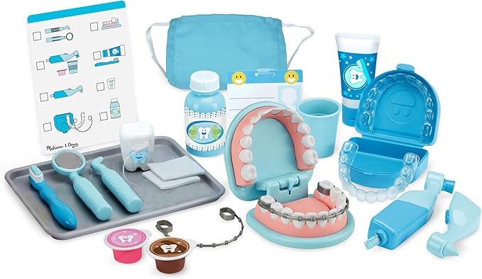 Melissa & Doug Melissa Doug Super Smile Dentist Kit With of Teeth And Dental 25 Toy