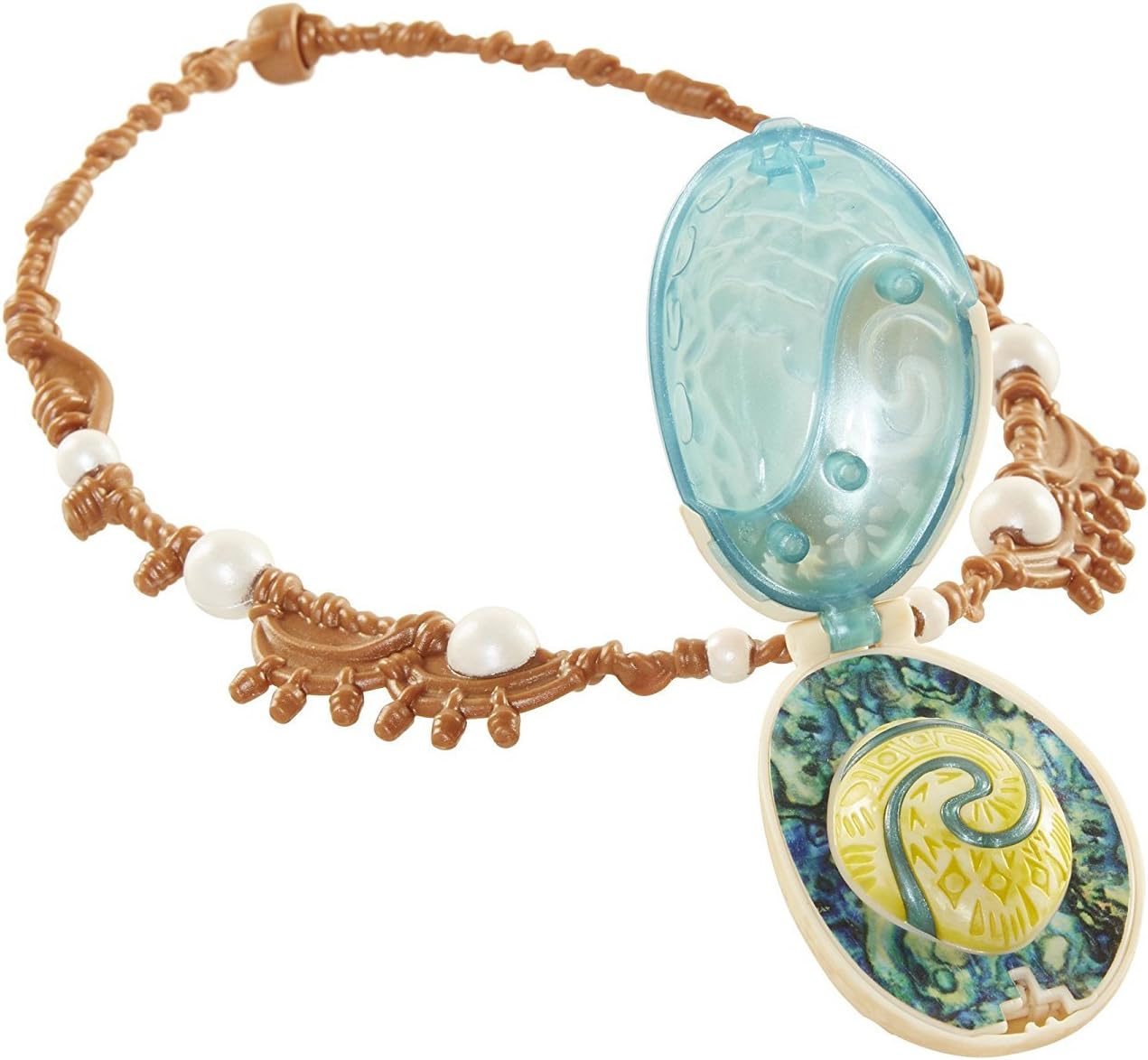 Disney Princess Disney Moana Necklace Light Up Magical Seashell Heart of Te Fiti