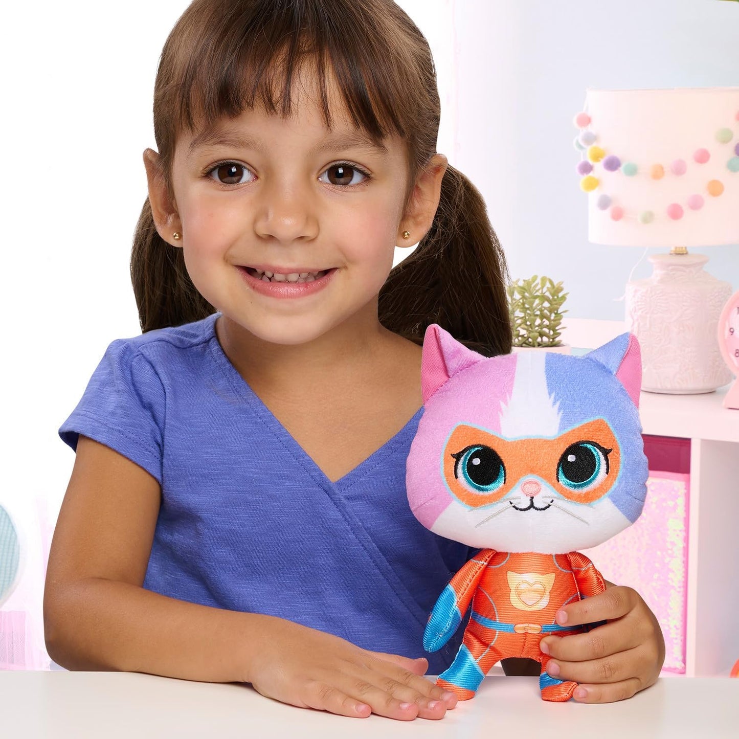 Just Play Disney Junior SuperKitties Small Plush Stuffed Animal Buddy Kitten for Ages 2 Up