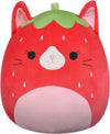 Squishmallows Original 12-Inch Olma Strawberry Cat - Official Jazwares Plush Medium-Sized