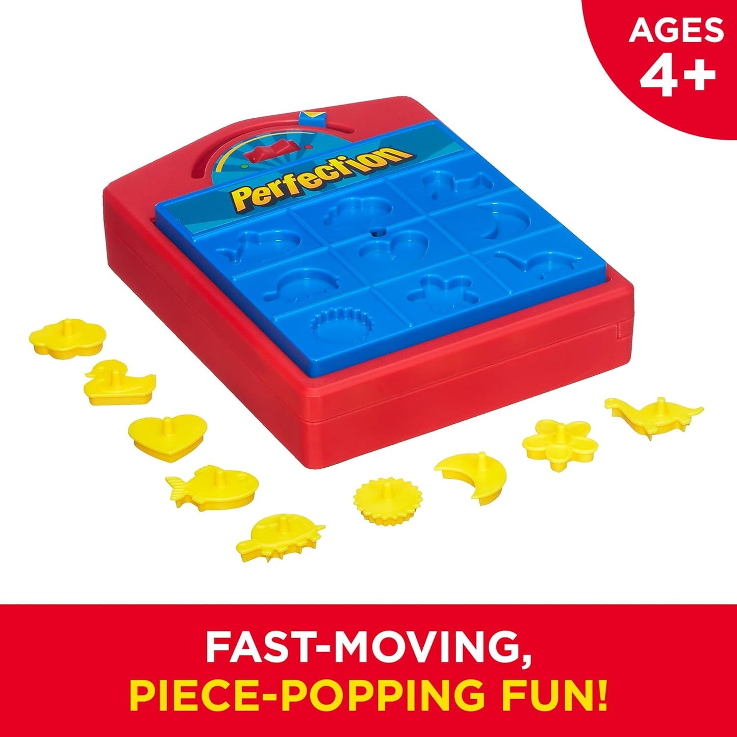 Hasbro Gaming Perfection Game for Popping Shapes and Pieces Preschool Board for Clasroom