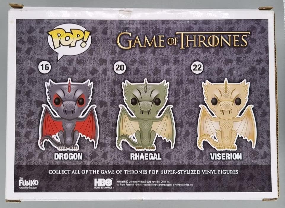 Funko Game of Thrones Funko Pop Metallic Dragon 3pc Pack