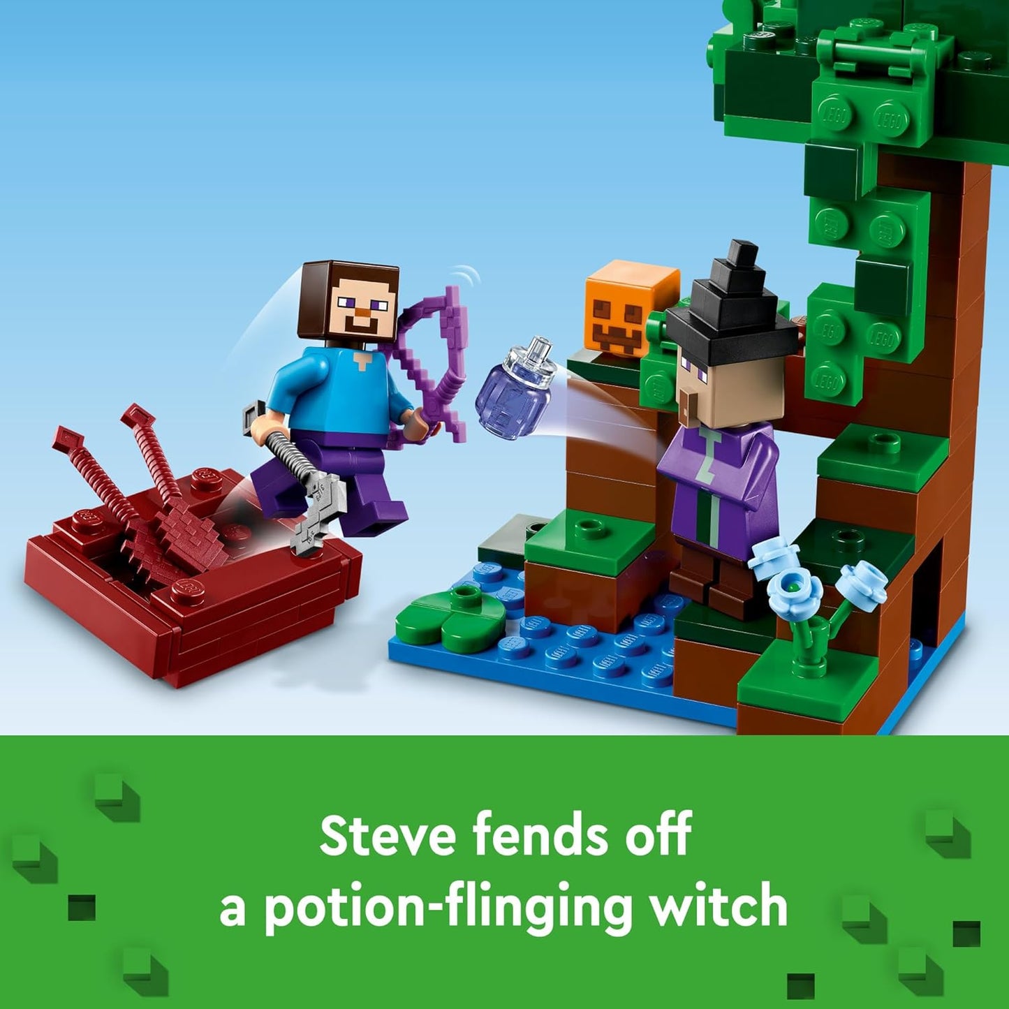 LEGO Minecraft The Pumpkin Farm - Building Toy for Age 8 - Toy for Boys Girls Gamers