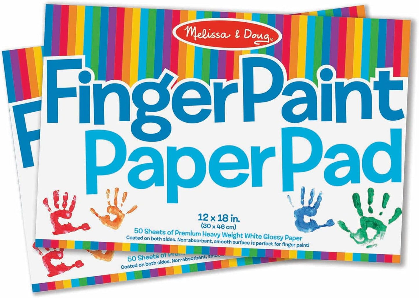 Melissa & Doug Melissa Doug Finger Paint Paper Pad 12 x 18 inches - 50 Sheets 2-Pack -