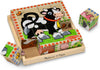 Melissa & Doug Melissa Doug Farm Wooden Cube Puzzle