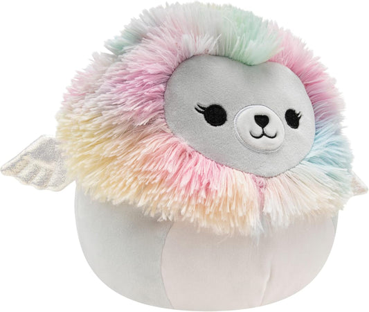 Squishmallows Original 8-Inch Leonari The Easter Rainbow Lion - Official Jazwares Plush