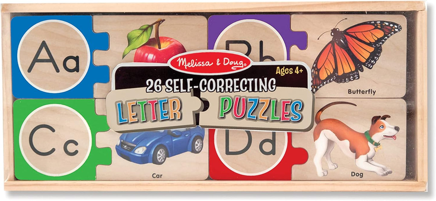 Melissa & Doug Melissa Doug Self-Correcting Alphabet Wooden Puzzle