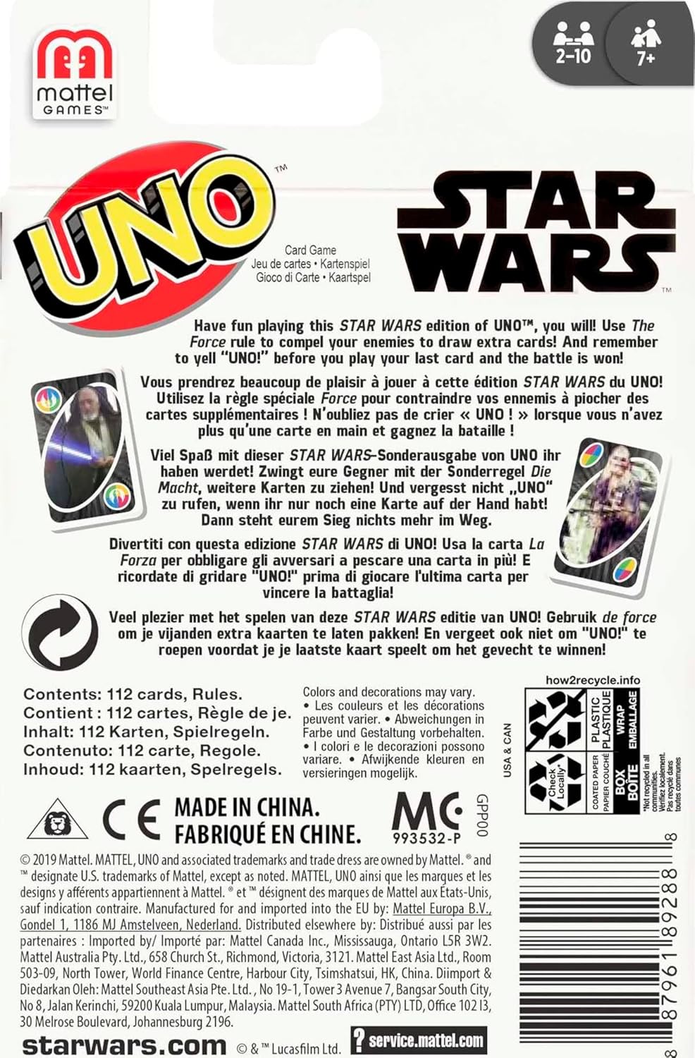 Mattel Games Mattel UNO Star Wars Card Game