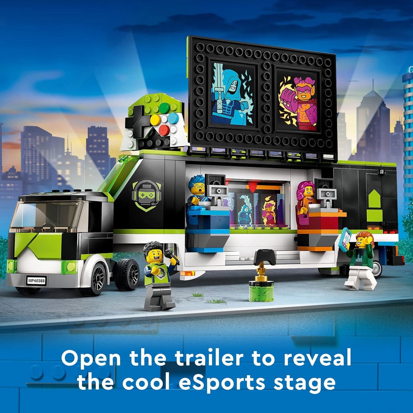 LEGO City Gaming Tournament Truck 60388 Gamer Gifts for Girls Boys and Esports Vehicle
