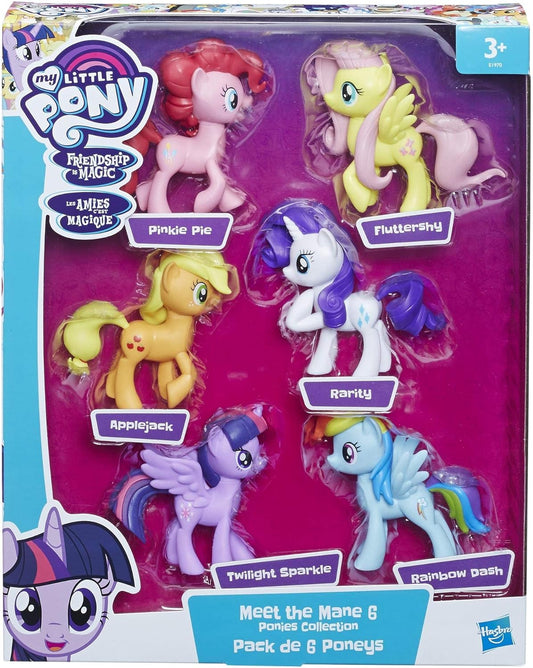 My Little Pony Friendship is Magic Toy Meet The Mane 6 Collection Set - 6 Pony Figures