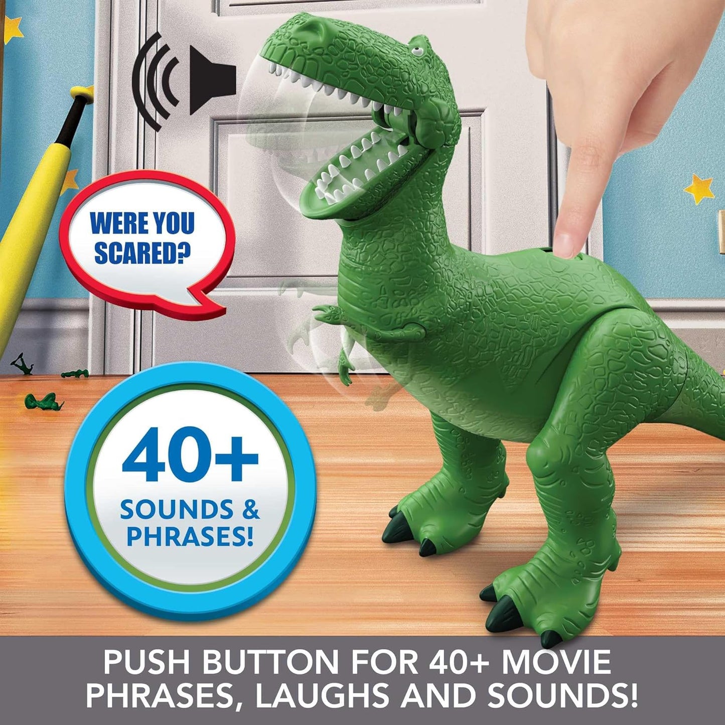 Mattel Disney and Pixar Toy Story Talking Dinosaur Action Figure with Movng Arms Roarin'