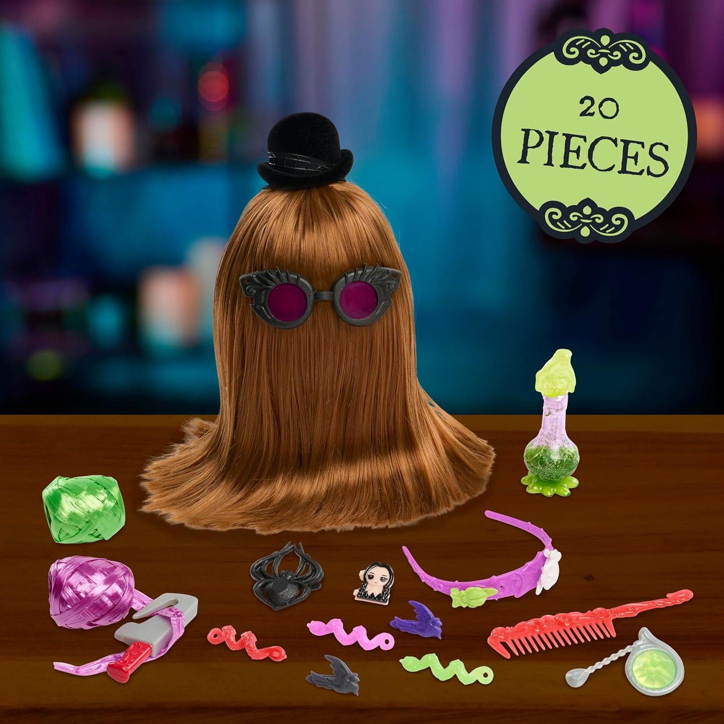 Just Play Wednesday Ignatius Itt 10-inch Styling Head 20-Pieces 360 Degrees of Styling