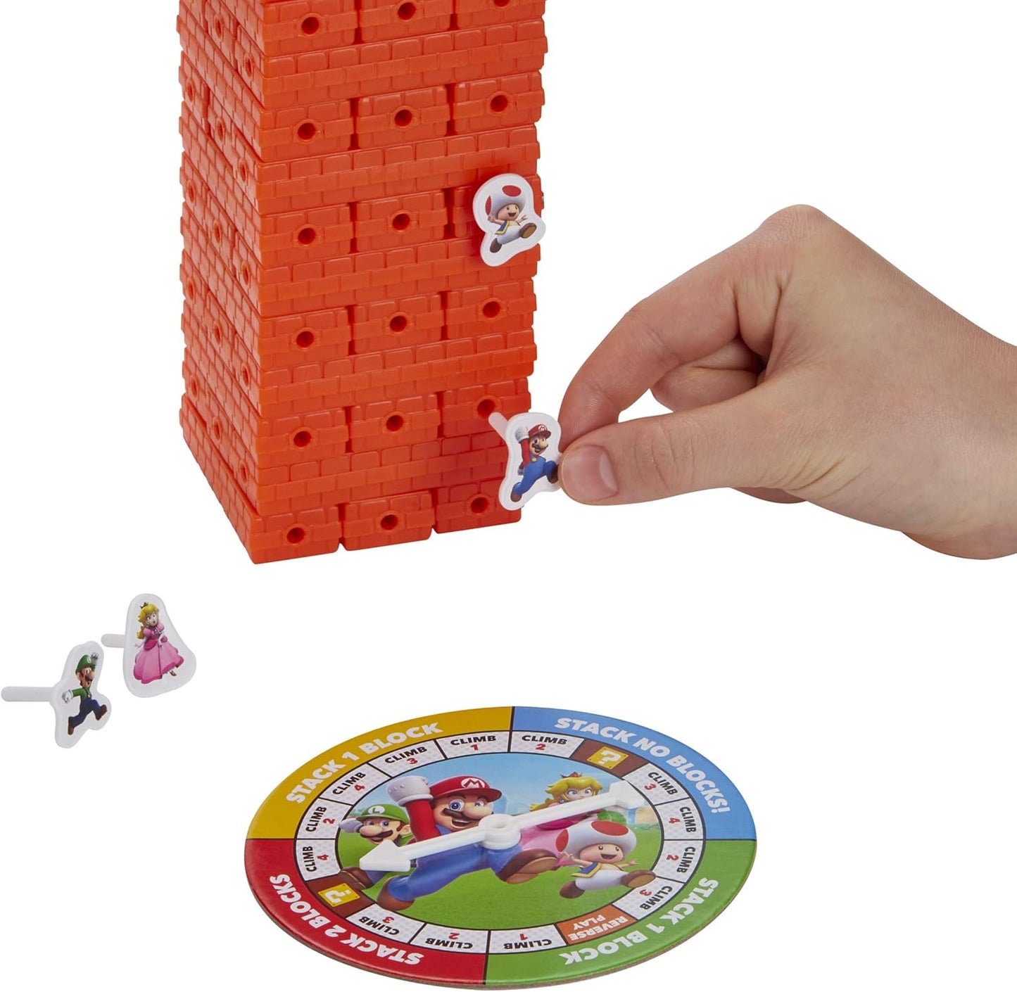 Hasbro Gaming Hasbro Jenga Super Mario Edition Game Block Stacking Tower Game Back to