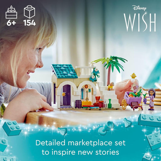 LEGO Disney Wish Asha in The City of Rosas 43223 Building Toy Set A Buildable Model from