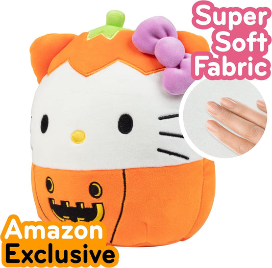 Squishmallows Original 8-Inch Hello Kitty Pumpkin - Official Jazwares Plush