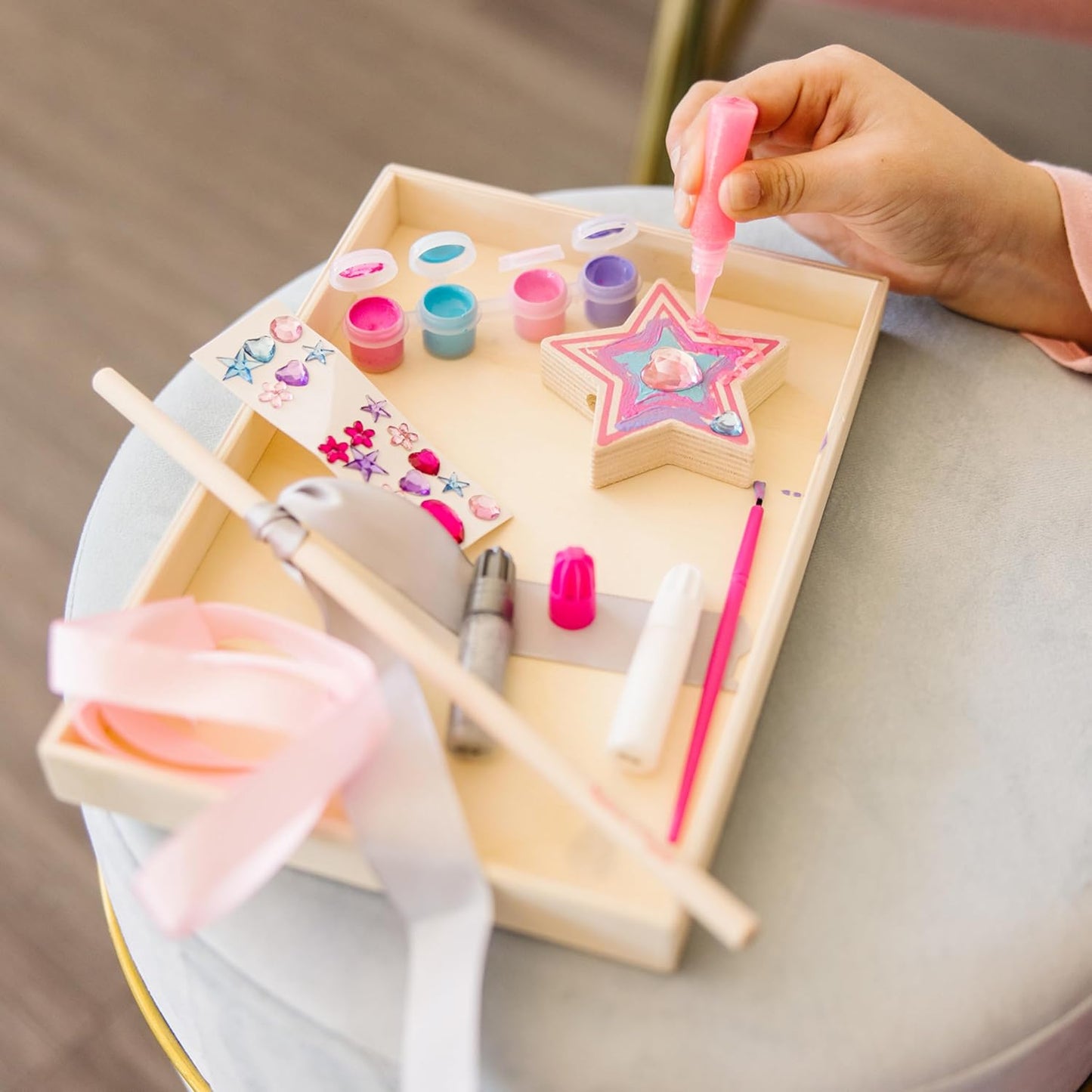 Melissa & Doug Melissa Doug Created By Me Paint Decorate Your Own Wooden Princess Wand