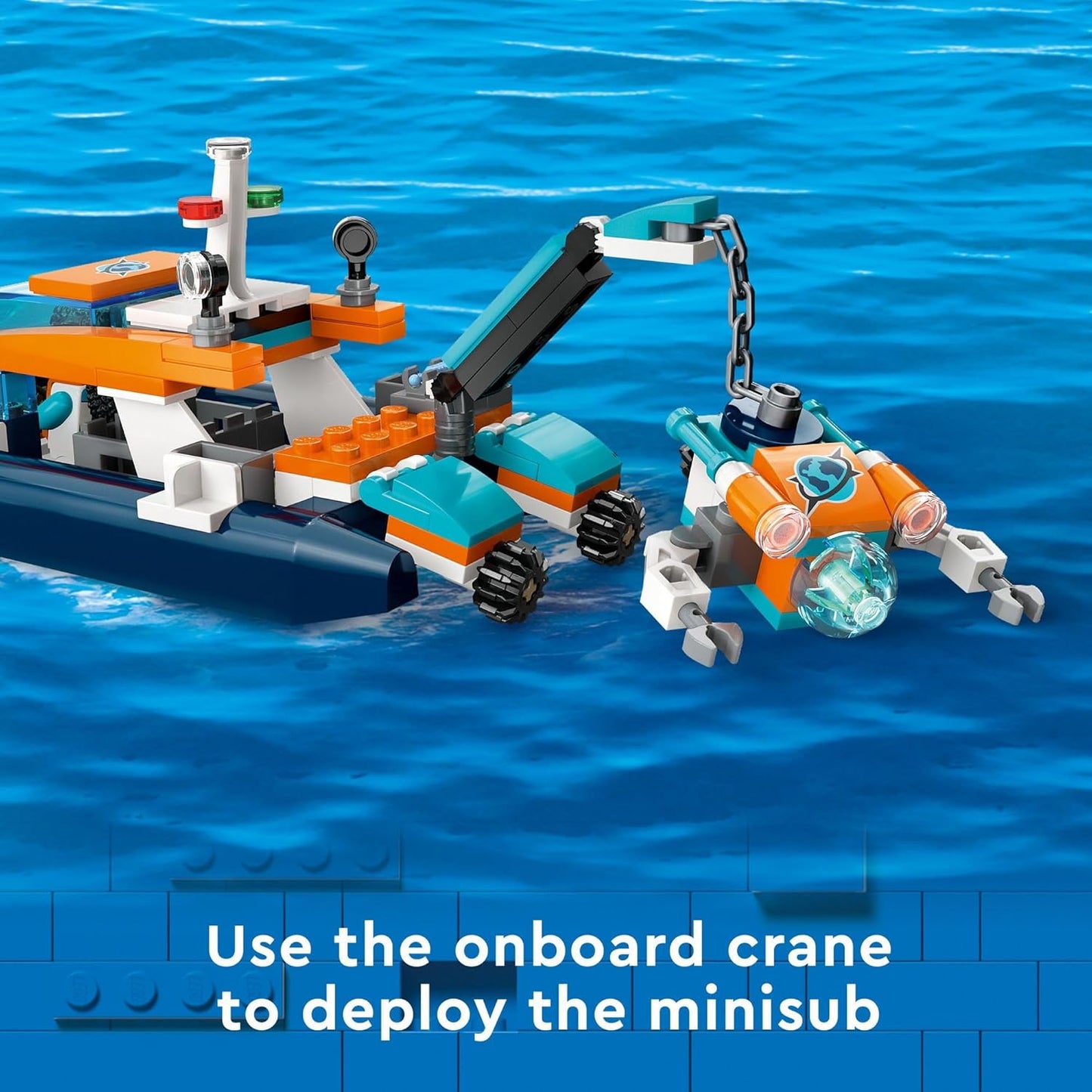LEGO City Explorer Diving Boat 60377 Ocean Building Toy Includes a Coral Reef Setting