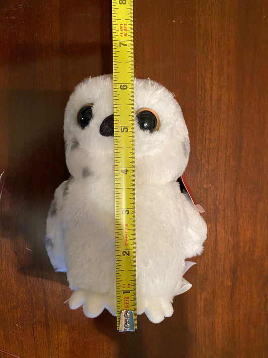 Aurora Adorable Mini Flopsiea Snowy Owl Stuffed Animal - Playful Ease - Timeless