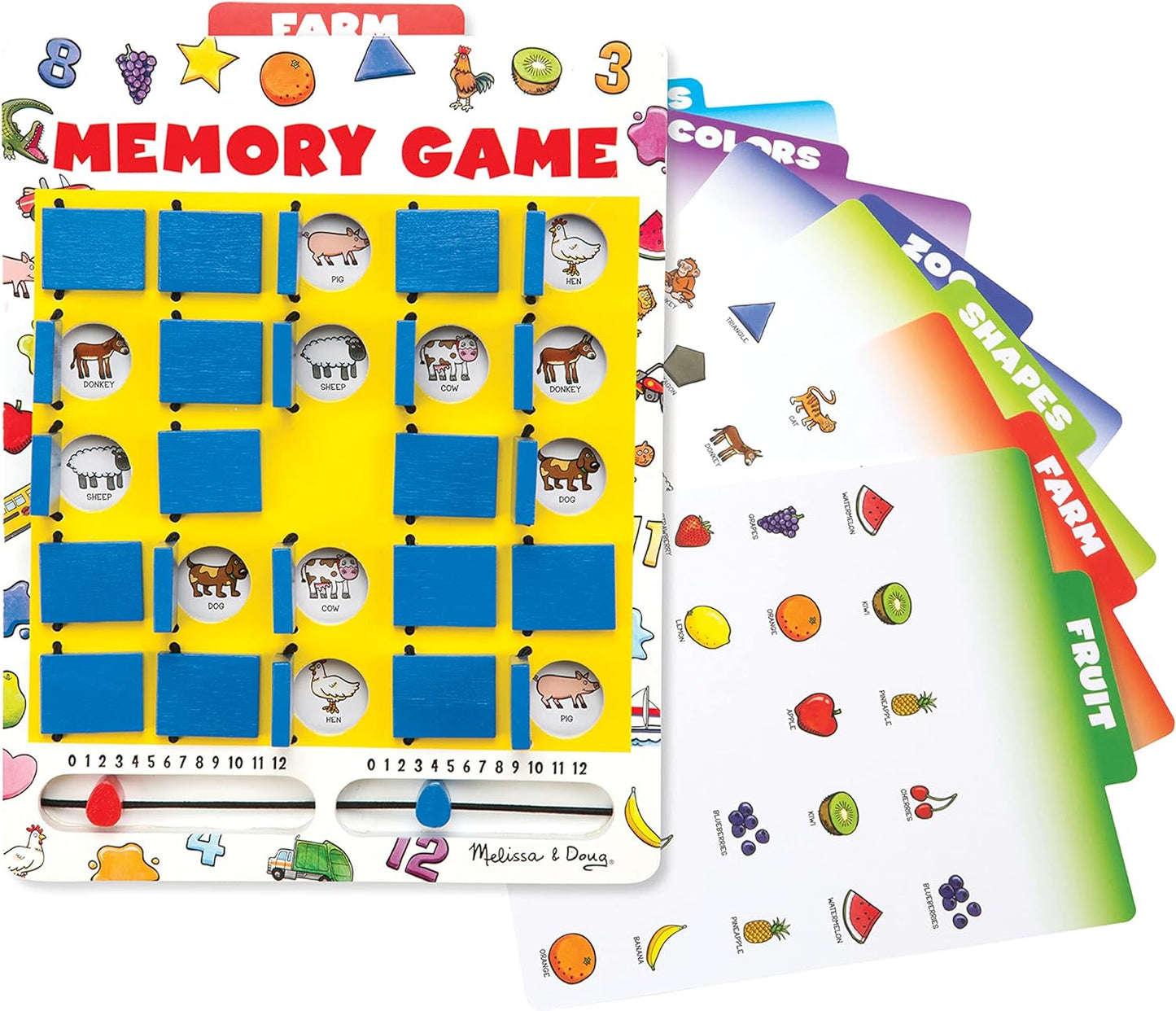 Melissa & Doug Melissa Doug Flip to Win Travel Memory Game - Wooden Game Board 7